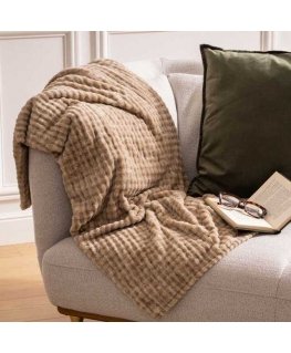 Fleece FLAN wool blanket, 125 x 150 cm