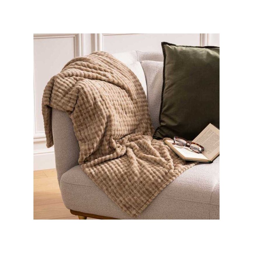 Fleece FLAN wool blanket, 125 x 150 cm