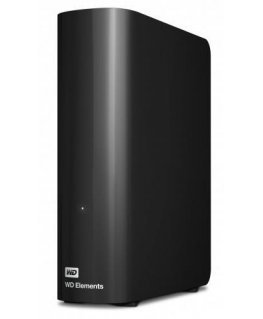 External HDD WESTERN DIGITAL Elements Desktop 12TB USB 3.0 Black WDBWLG0120HBK-EESN
