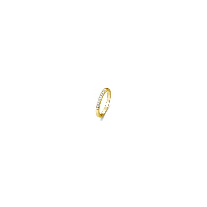 Beneto Gold-plated silver ring with AGG189 crystals – 2
