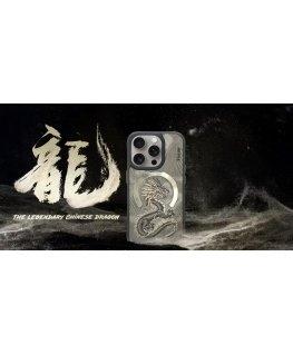 Etui Nimmy Dragon MagSafe do iPhone 16 Pro Max szary
