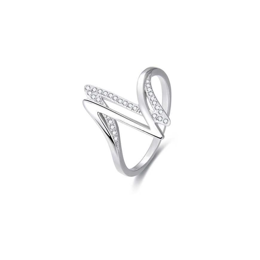Beneto Silver sormus zirkoneilla AGG143