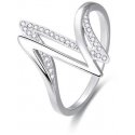 Beneto Silver ring with zircons AGG143 Beneto Silver ring with zircons AGG143