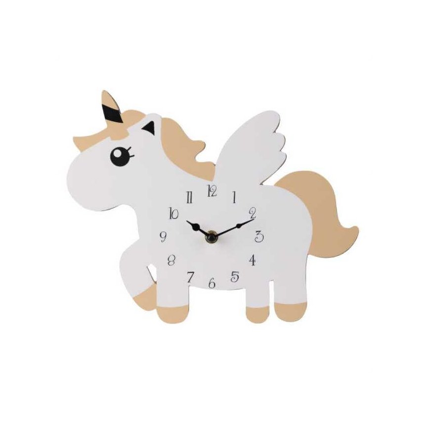 Unicorn Vienaragis sieninis laikrodis iš MDF, 30 x 24 cm