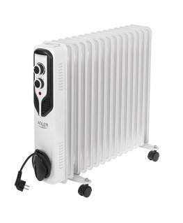 Adler AD 7819 elektrinis patalpų šildytuvas Vidaus Balta 2500 W Tepalu užpildytas elektrinis šildytuvas