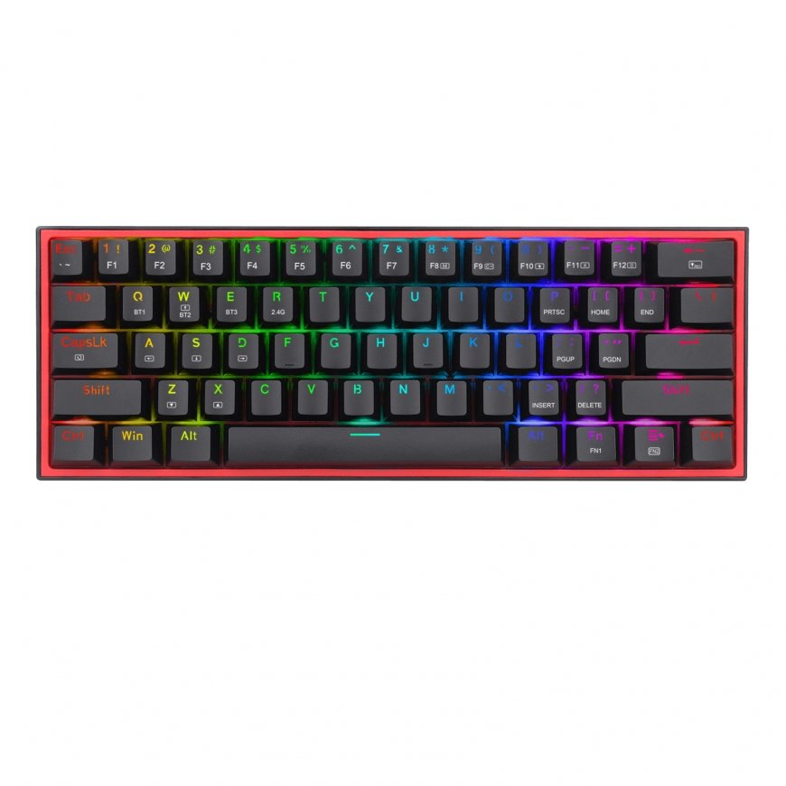 REDRAGON FIZZ PRO K616-RGB B klaviatūra Žaidimams USB + RF Wireless + Bluetooth QWERTY Anglų Juoda,