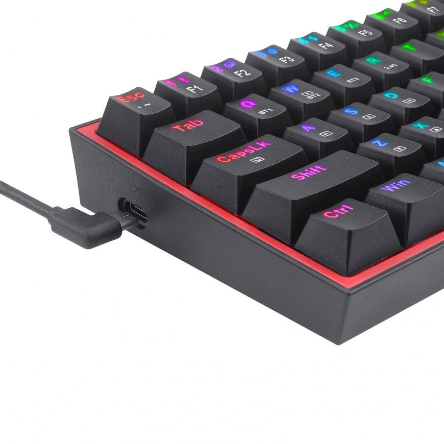 REDRAGON FIZZ PRO K616-RGB B klaviatūra Žaidimams USB + RF Wireless + Bluetooth QWERTY Anglų Juoda, – 3