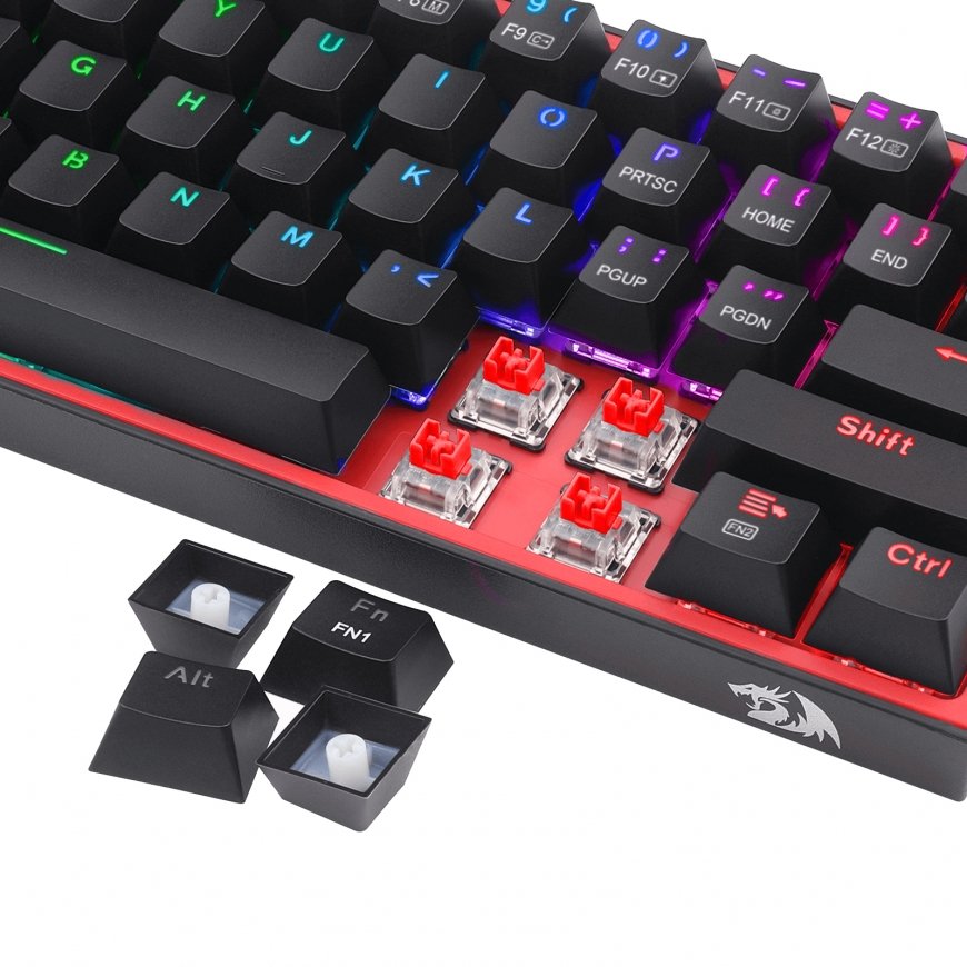 REDRAGON FIZZ PRO K616-RGB B клавиатура Игровой USB + RF Wireless + Bluetooth QWERTY Английский Черн – 4