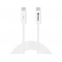 Sandberg 136-57 USB kabelis USB4 Gen 3x2 2 m USB C Balts