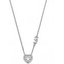 Michael Kors Delicate sidabrinis karoliai su Pavé Heart cirkoniais MKC1520AN040 Michael Kors Delicate sidabrinis karoliai su Pavé Heart cirkoniais MKC1520AN040