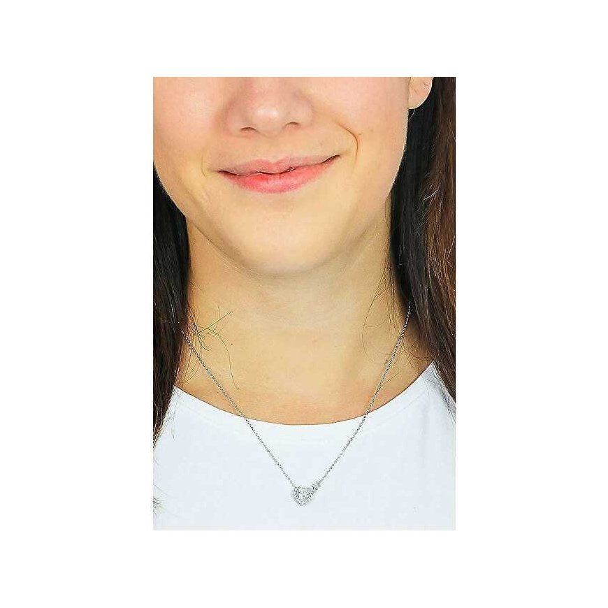 Michael Kors Delicate silver necklace with Pavé Heart zircons MKC1520AN040 – 2
