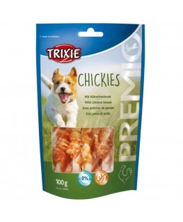 Treats for dogs : Trixie Premio Chickies, 100g