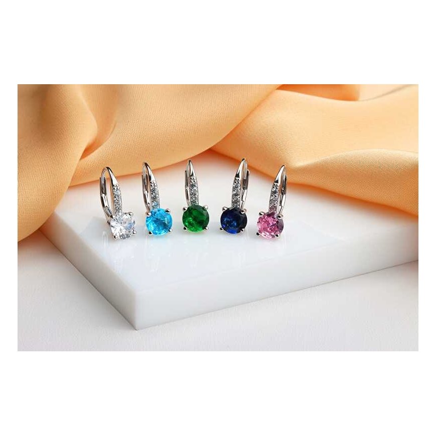 Brilio Silver Elegant gold-plated set with zircons SET274Y (pendant, dangle earrings) – 5