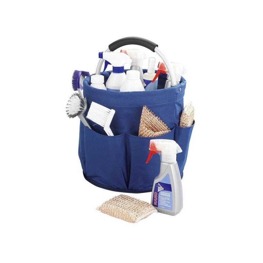Wenko Blue Cleaning bag CADDY, universal holder, dark blue – 4