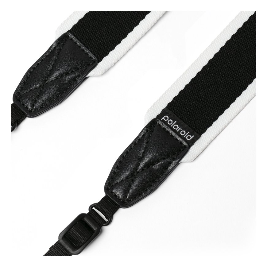 Polaroid Camera Strap Flat Black & White – 2