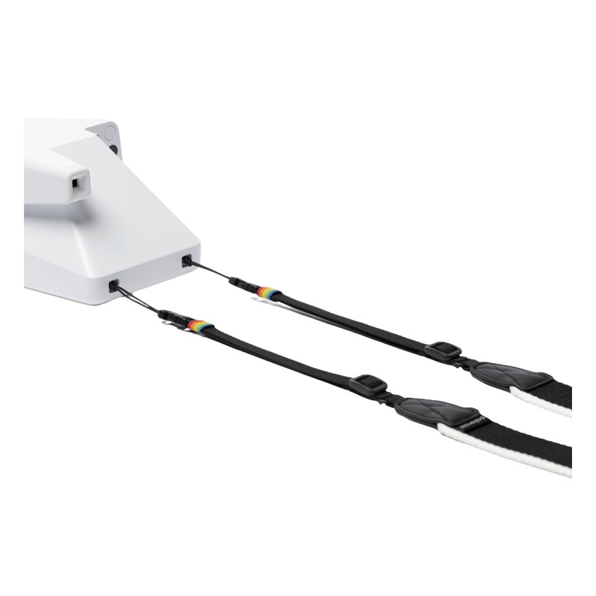 Polaroid Camera Strap Flat Black & White – 3