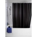 Kleine Wolke Weko Anti-mold shower curtain plain Black, washable, 180 x 200 cm Kleine Wolke Weko Anti-mold shower curtain plain Black, washable, 180 x 200 cm