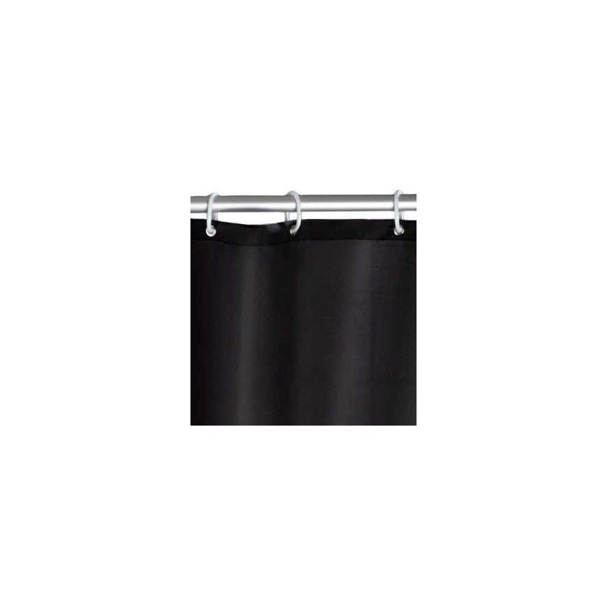 Kleine Wolke Weko Anti-mold shower curtain plain Black, washable, 180 x 200 cm – 4