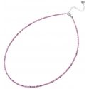 Agate Beads Mineral Necklace with Ruby POL-N12/47L
