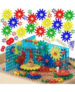 MASTERKIDZ Accessories Set Mix Gears for STEM Wall Panels 198 pcs.