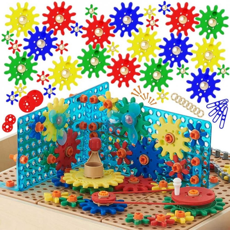 MASTERKIDZ Accessories Set Mix Gears for STEM Wall Panels 198 pcs.