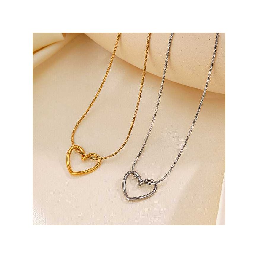 Troli Romantic Gold Plated Heart Necklace – 3