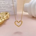 Troli Romantic Gold Plated Heart Necklace Troli Romantic Gold Plated Heart Necklace