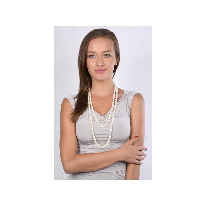 Jwl Luxury Pearls Long necklace made of white pearls, original JL0076 – 2