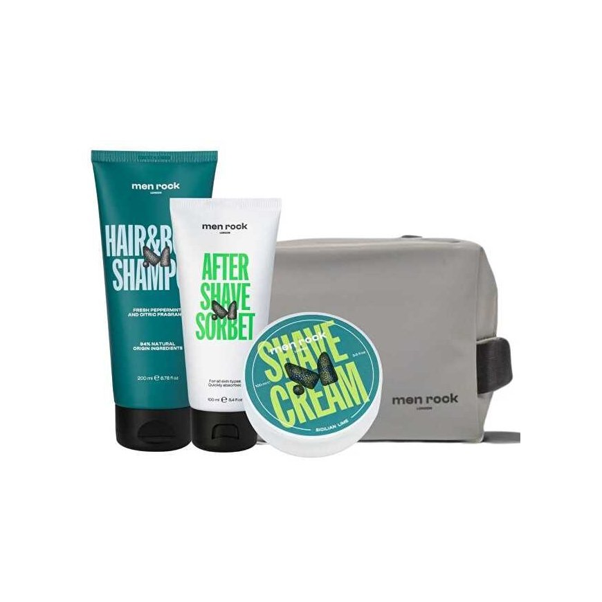 Men Rock London Men Rock Routine Goals Daily Grooming Kit kelioninis odos priežiūros priemonių rinkinys vyrams – 2