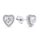 Brilio Silver Brilio Sidabrinis Romantic sidabrinis auskarai su cirkoniais Hearts EA574W