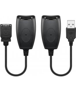 Goobay 93321 cable gender changer USB A, RJ45 Black