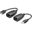 Goobay 93321 kaapelin sukupuolenvaihtaja USB A, RJ45 musta Goobay 93321 kaapelin sukupuolenvaihtaja USB A, RJ45 musta