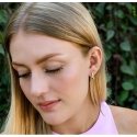 Beneto Silver earrings with zircons AGUC1429 Beneto Silver earrings with zircons AGUC1429