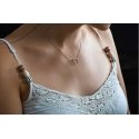 Beneto Silver necklace with rings AGS1132/47