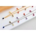 Brilio Silver Brilio Silver Silver necklace with colored zircons NCL137W Brilio Silver Brilio Silver Silver necklace with colored zircons NCL137W