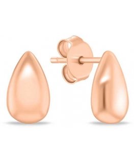 Brilio Silver Drops rose gold earrings EA1149R