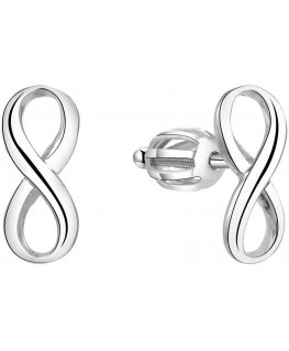 Beneto Silver earrings infinity AGUP1424S
