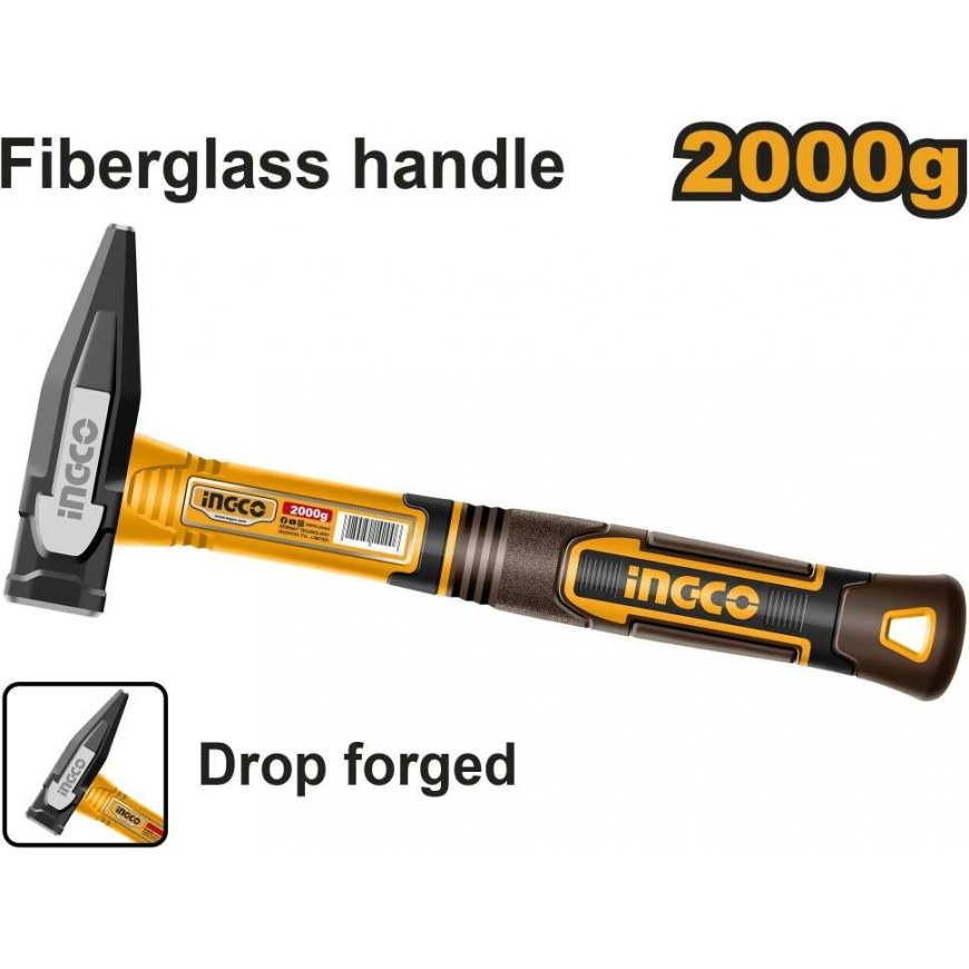 Ingco HMH822000 Hammer 2000g fibreglass – 2