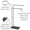 Towel rack LIMA - 2 handles, stainless steel, WENKO