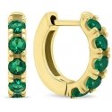 Brilio Silver Small gold-plated rings with green zircons EA481YG Brilio Silver Small gold-plated rings with green zircons EA481YG