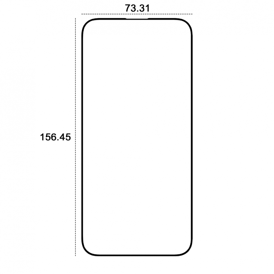 Telforceone Etteri 9D protective glass for Apple iPhone 15 Pro Max 6.7" – 3