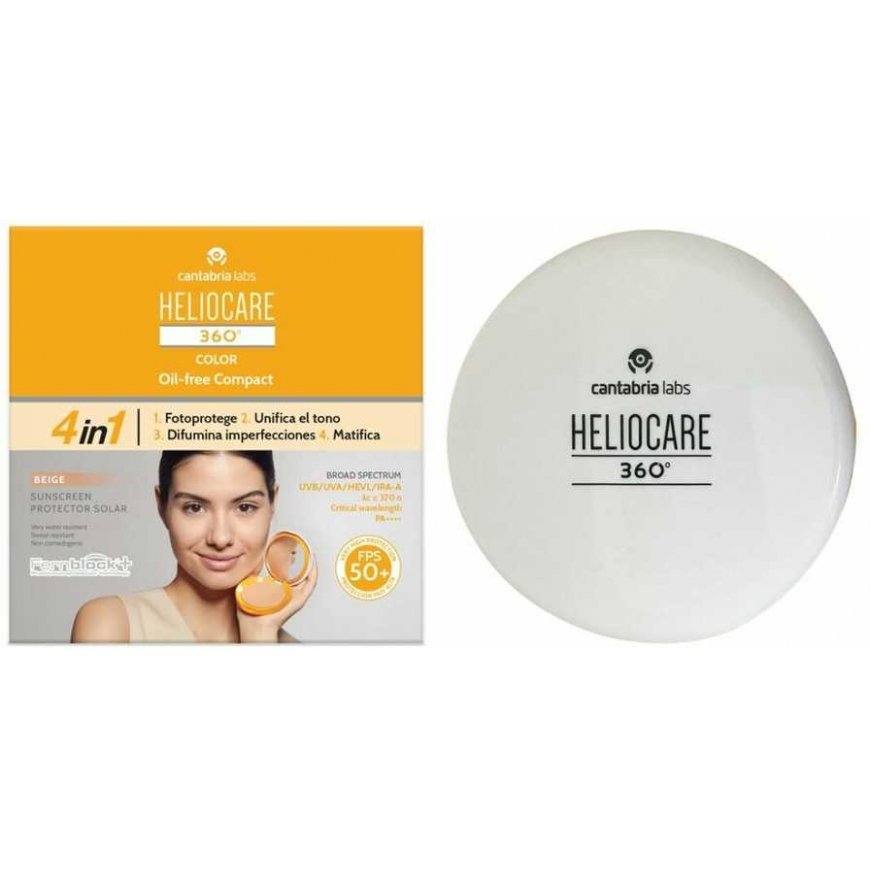 Heliocare 360º Compact Oil-free Spf50 beige compact sunscreen 10g – 3