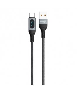 DUDAO Kabel USB USB-A - USB-C 1 m Czarny 6973687243678 - Kabel - Digital/Daten USB cable USB A USB C Black