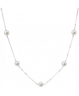 Evolution Group Silver necklace with 5 real pearls Pavona 22015.1