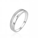 Agate Gorgeous Silver Ring with Zircons AGT-R03W Agate Gorgeous Silver Ring with Zircons AGT-R03W