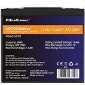 QOLTEC 53702 LiFePO4 ličio geležies fosfato baterija / 12,8V / 24Ah / 307,2Wh / BMS QOLTEC 53702 LiFePO4 ličio geležies fosfato baterija / 12,8V / 24Ah / 307,2Wh / BMS
