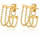 Troli Original gold-plated earrings with chains Troli Original gold-plated earrings with chains