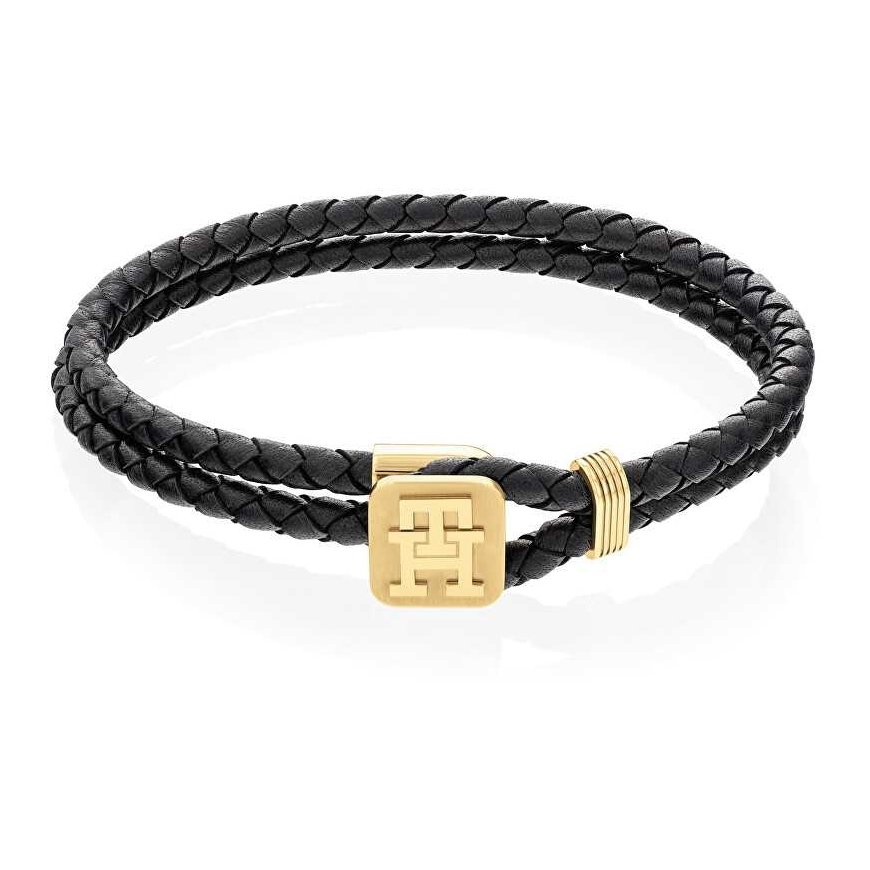 Tommy Hilfiger Matching Monogram Leather Bracelet 2790531