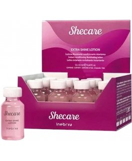 Inebrya Kondicionierius akimirksniui spindinti Shecare (Extra Shine Lotion) 12 x 12 ml 12 ml plaukų balzamas