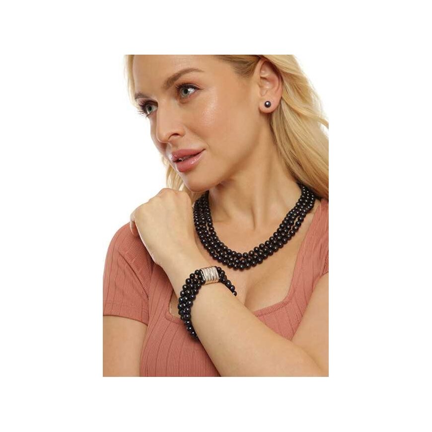 Jwl Luxury Pearls Real Black Pearl Brooches JL0707 – 4